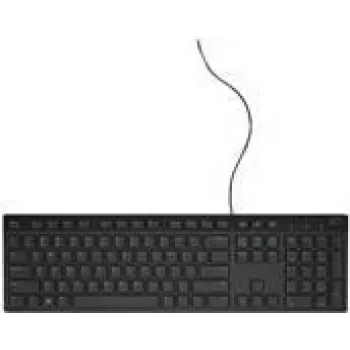 Teclado USB de tipo chiclet con cable Dell QuietKey PPJHH, distribución UK