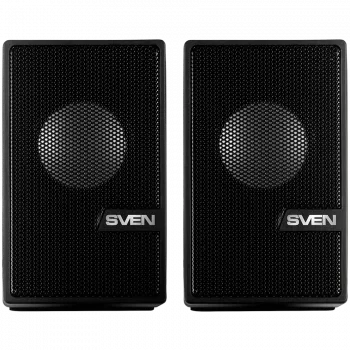 Sistema de altavoces de escritorio SVEN, 6 W, altavoces de 47 mm, Bluetooth, jack de 3,5 mm, negro