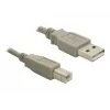 Cable USB DeLOCK 82216 USB 2.0 3 m USB A USB B gris