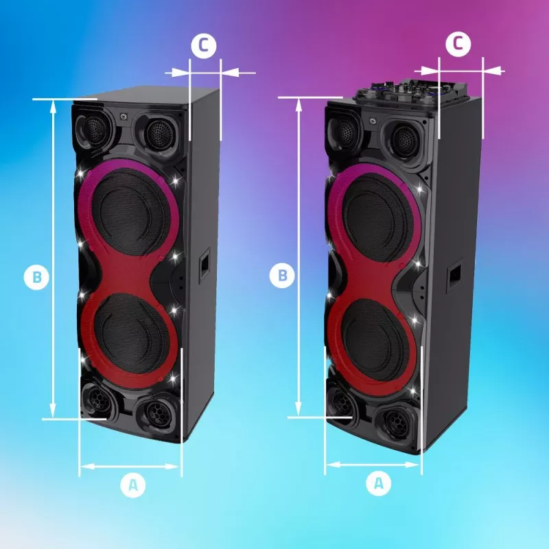 Altavoz portátil Manta SPK1204X800D Minos Pro, negro