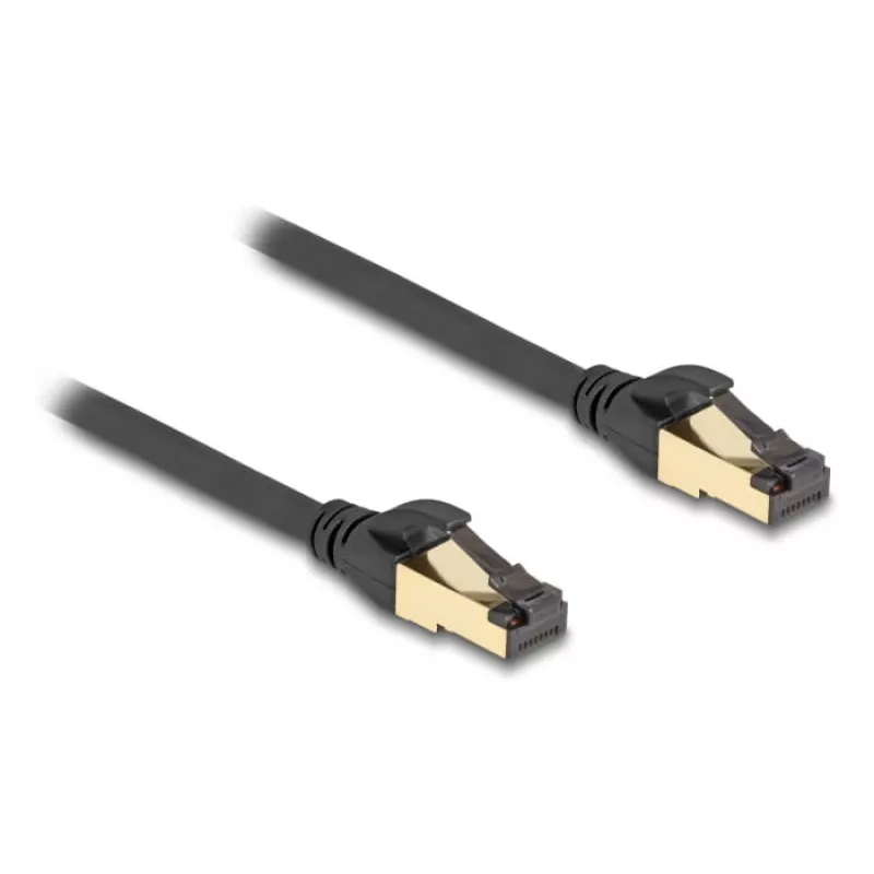Cable de red DeLOCK RJ45 Cat.6A conector macho a conector macho S/FTP 0,3 m negro