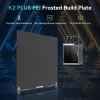 Placa de construcción Creality K2 Plus PEI Frosted 400×400 mm — cama de impresión de repuesto