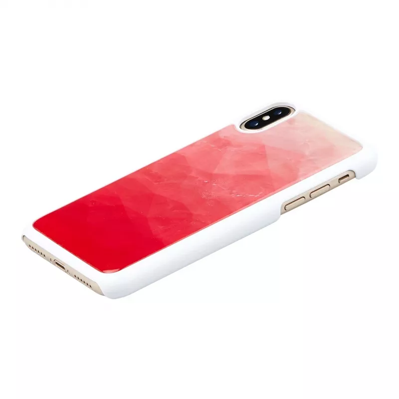 Funda para móvil iKins para iPhone XS / iPhone X — funda protectora Pink Lake White
