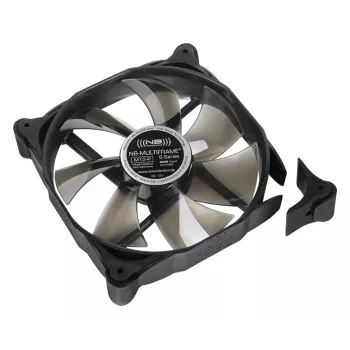 Ventilador de caja NoiseBlocker Multiframe M12-P 120 mm, 2000 rpm, 133 m³/h, 4,5 V, negro