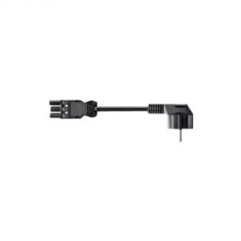 Cable Bachmann H05VV-F 3G 1,5 mm² 1,5 m negro CEE7/4 GST18/3