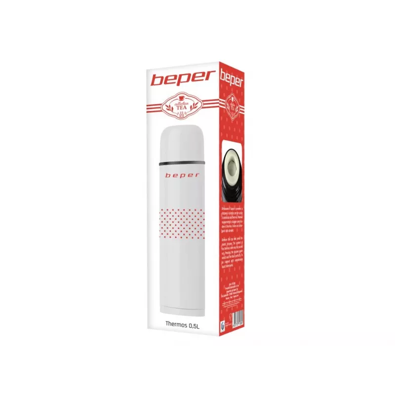 Hervidor eléctrico Beper BI.504 500 ml, acero inoxidable, 2200 W