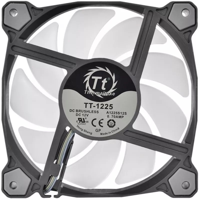 Ventilador de carcasa Thermaltake Pure 12 ARGB 120 mm pack de 3 Negro
