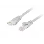 Cable de red LANBERG PCU6-10CU-0300-S Cat6 U/UTP RJ-45 recto, 3 m, gris