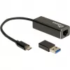 Adaptador Ethernet Inter-Tech IT-732 2500 Mbit/s USB Type-C Cableado