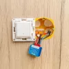 Relé inteligente Shelly Qubino Wave 1 Mini inalámbrico 110–240V, 8A AC / 5A DC, 868,4 MHz, para interiores, azul