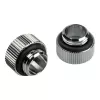 Adaptador recto Bitspower Touchaqua G1/4 pulgadas macho a G1/4 pulgadas hembra – pack de 2, Plata