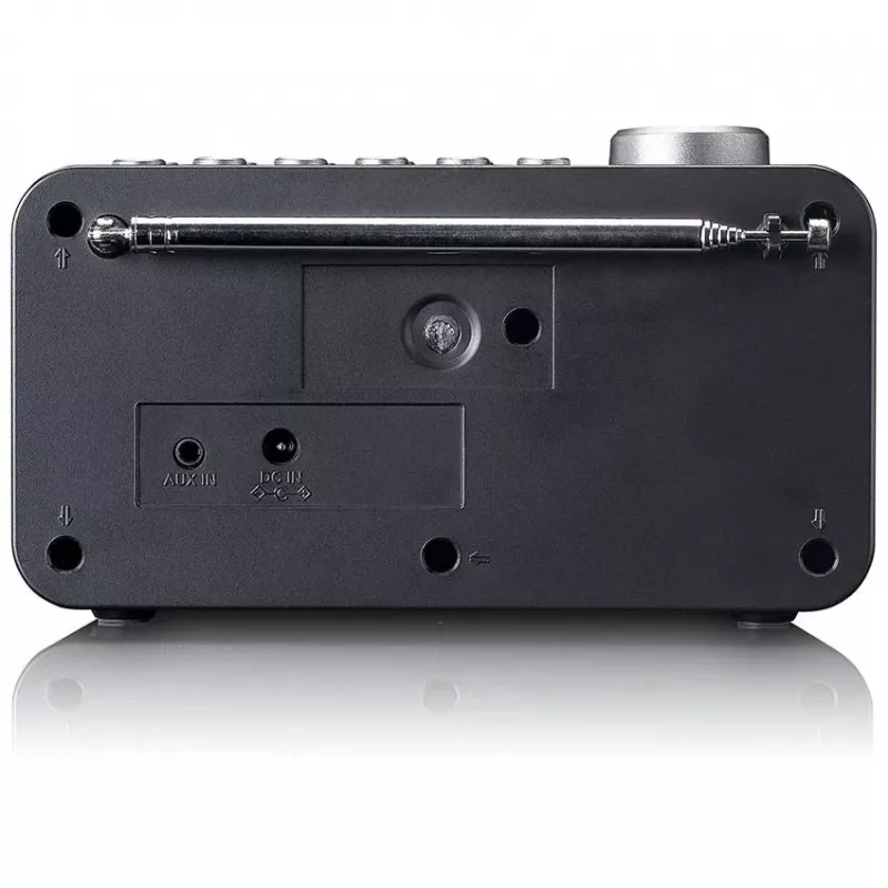 Lenco CR-625BK radiodespertador DAB+/FM con Bluetooth y carga inalámbrica, negro