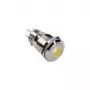 Pulsador antivandálico DimasTech 19 mm Silverline Dot RGB PD210