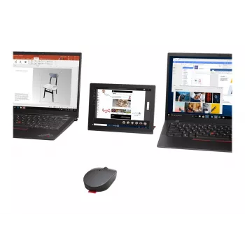Ratón Lenovo Go multi-dispositivo oficina ambidiestro RF Wireless + Bluetooth óptico 2400 DPI