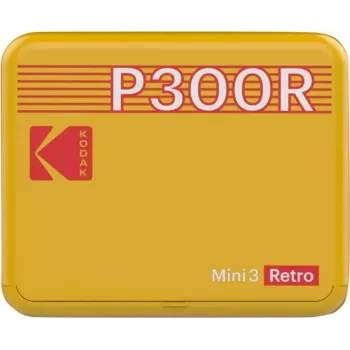 Impresora Kodak Mini 3 Square Retro Pass Photo Printing Technology amarilla