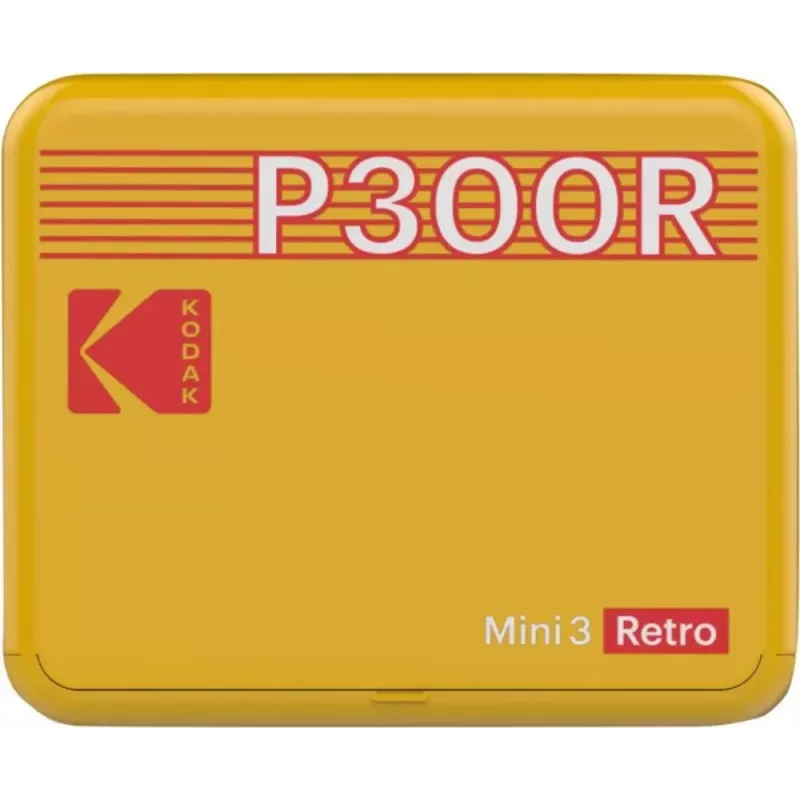 Impresora Kodak Mini 3 Square Retro Pass Photo Printing Technology amarilla
