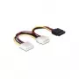 Cable de alimentación SATA HDD DeLOCK 60103 2x conector macho/hembra de 4 pines 0,165 m