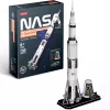 Puzle 3D cubicfun modelo de cohete Apollo Saturn — kit educativo de montaje a escala
