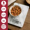 Báscula de cocina Beper P102BIL004 - digital, 5 kg, 1 g, mármol blanco