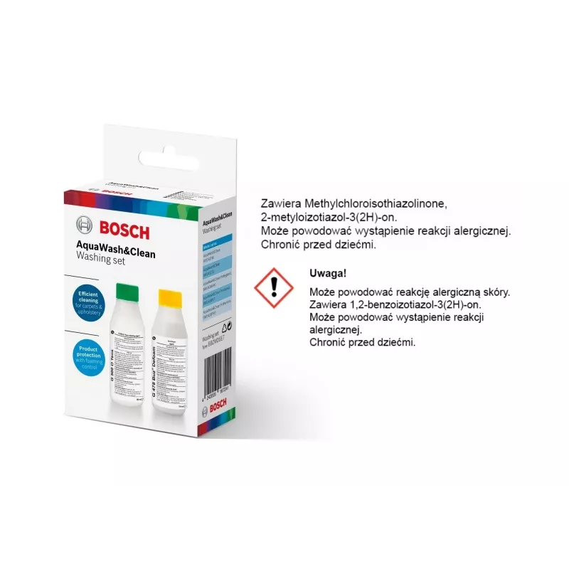 Aspirador en húmedo y seco Bosch BWD 41740 AquaWash&Clean — 1700 W, depósito de 5 litros, filtro EPA, tubo telescópico, radio de 9 m, lila