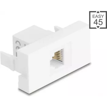 Módulo conector hembra RJ12 DELOCK 6P6C UTP Blanco 90898
