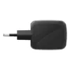 Cargador rápido AC de interior Belkin WCH020kqBK, 2× USB-C, compatibilidad universal, protección eléctrica, negro