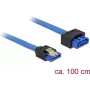 Cable SATA DeLOCK 84975 1 m SATA 7-pin negro azul