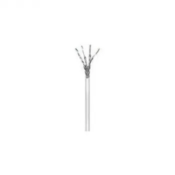 Cable de red Wentronic Goobay CAT 6, S/FTP (PiMF), gris, 100 m - CU, AWG 23/1 (sólido), LSZH (50977)