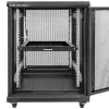 Qoltec 54509 bandeja deslizante de acero para rack, 600x600, negro