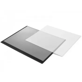 Alfombrilla de mesa Forpus, 50x63cm, negra con cubierta transparente Erhöht 1010-501