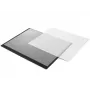 Alfombrilla de mesa Forpus, 50x63cm, negra con cubierta transparente Erhöht 1010-501