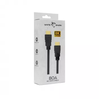 Cable HDMI White Shark BOA 2.1 M/M 2m 8K@60Hz