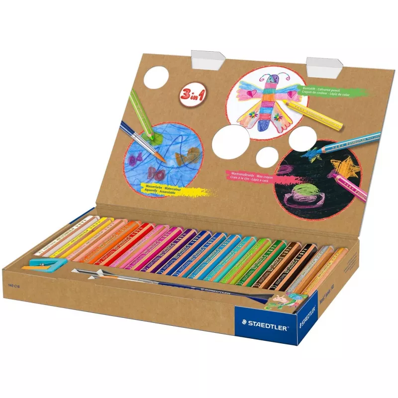 Staedtler Noris junior 140 lápices de colores, 18 uds.