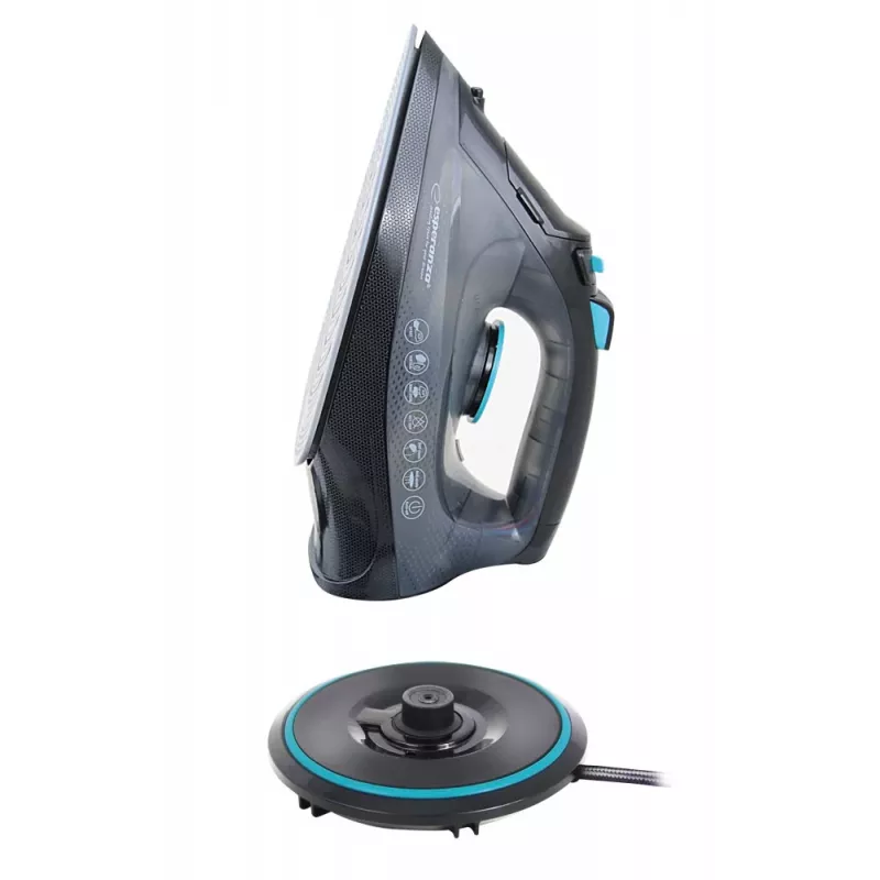 Plancha de vapor Esperanza EHI010 con suela cerámica Gris, Negro 2600 W