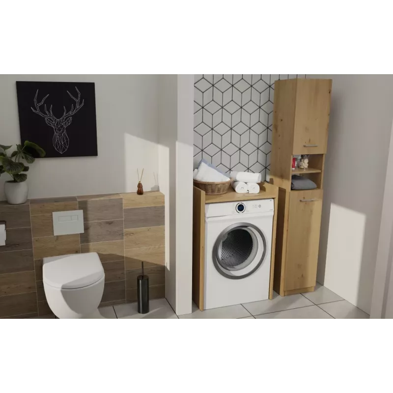 Armario de lavadero Top e Shop POLA para lavadora – roble artisan