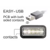 Cable USB DeLOCK EASY-USB 2.0-A 1m negro