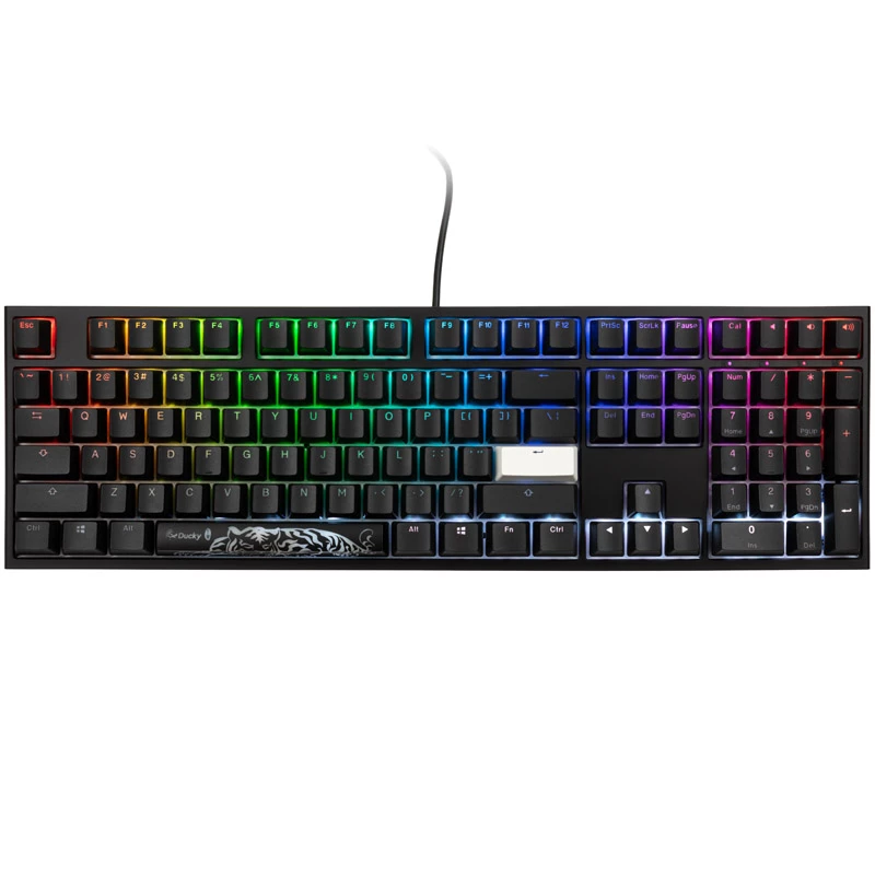 Teclado gaming Ducky One 2 RGB USB QWERTY negro mecánico con cable
