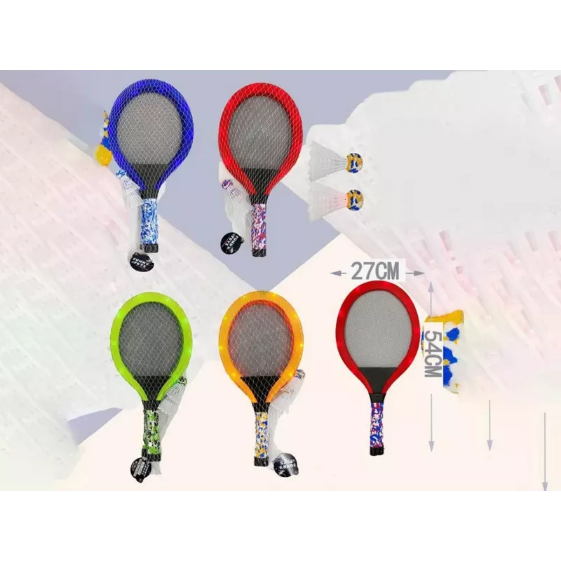 Raqueta de tenis de playa Madej 005656 diseño luminoso – pala de una pieza para el juego de playa
