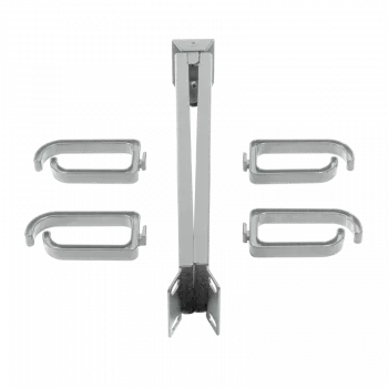 LogiLink - regleta de gestión de cables para rack - gris claro, RAL 7035 - 1U - 48,3 cm (19