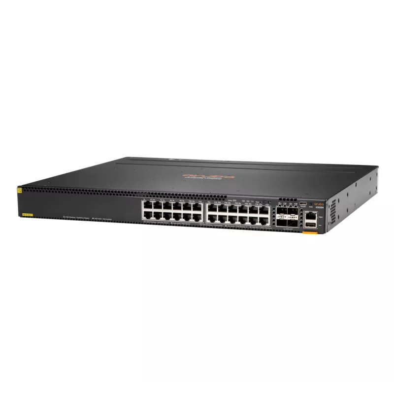 Switch gestionado Aruba 6300M 24 puertos 1GbE Class 4 PoE y 4 puertos SFP56