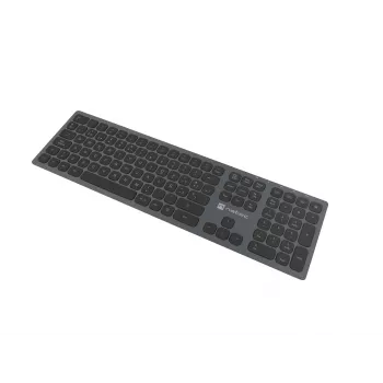 Teclado universal NATEC NKL-1830 RF Wireless Bluetooth QWERTY Español Negro Gris