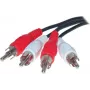 Cable de audio ShiverPeaks 40101-0.75 – 2 RCA a 2 RCA, 0,75 m