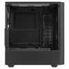 Caja de PC SAVIO Noctis Flow — Cube Mini-ITX/Micro-ATX/ATX, 3x120mm frontal, 1x120mm trasero, 2 bahías de 3,5 pulgadas + 3 de 2,5 pulgadas, cristal templado
