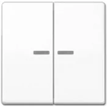 Mecanismo de interruptor de montaje en pared JUNG AS 591-5 KO5 WW para compatibilidad LED, blanco, IP44