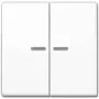 Mecanismo de interruptor de montaje en pared JUNG AS 591-5 KO5 WW para compatibilidad LED, blanco, IP44