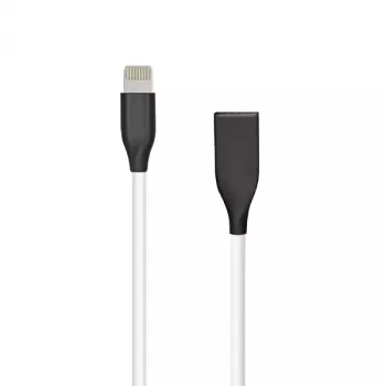 Cable de silicona USB-Lightning, 2 m (blanco)