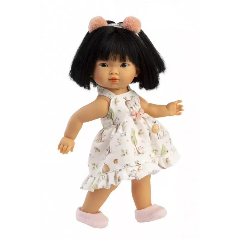 Muñeca 28 cm Llorens con rasgos realistas y cuerpo blando, modelo 28040