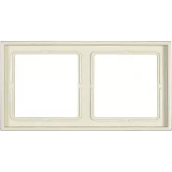 JUNG LS 982 W Marco embellecedor 2 elementos marfil sin tornillos duroplast 81x152 mm