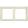 JUNG LS 982 W Marco embellecedor 2 elementos marfil sin tornillos duroplast 81x152 mm