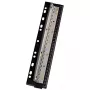 WEDO Business 67 9401 perforadora de bolsillo, 4 agujeros, capacidad de perforación 3 mm, plástico con carril metálico, negro